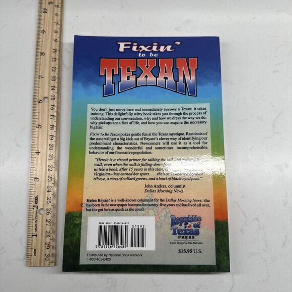 Fixin' To Be Texan By Helen Bryant  Paper Back Book - Picture 10 of 11